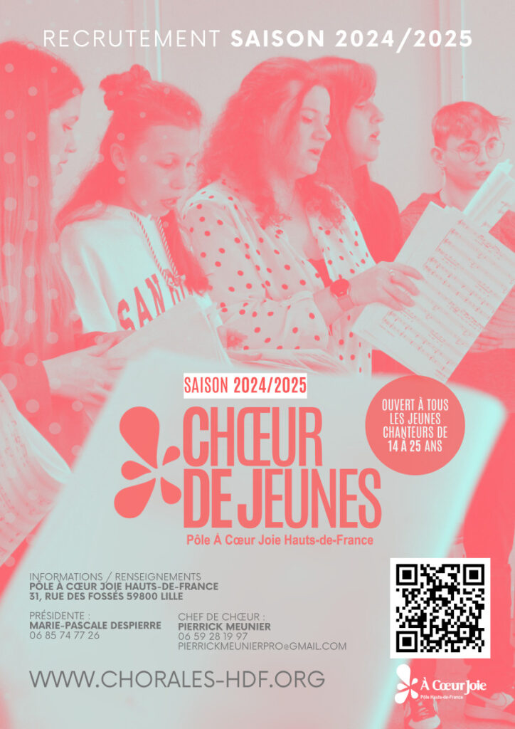 Recrutement choeur de jeunes saison 24-25